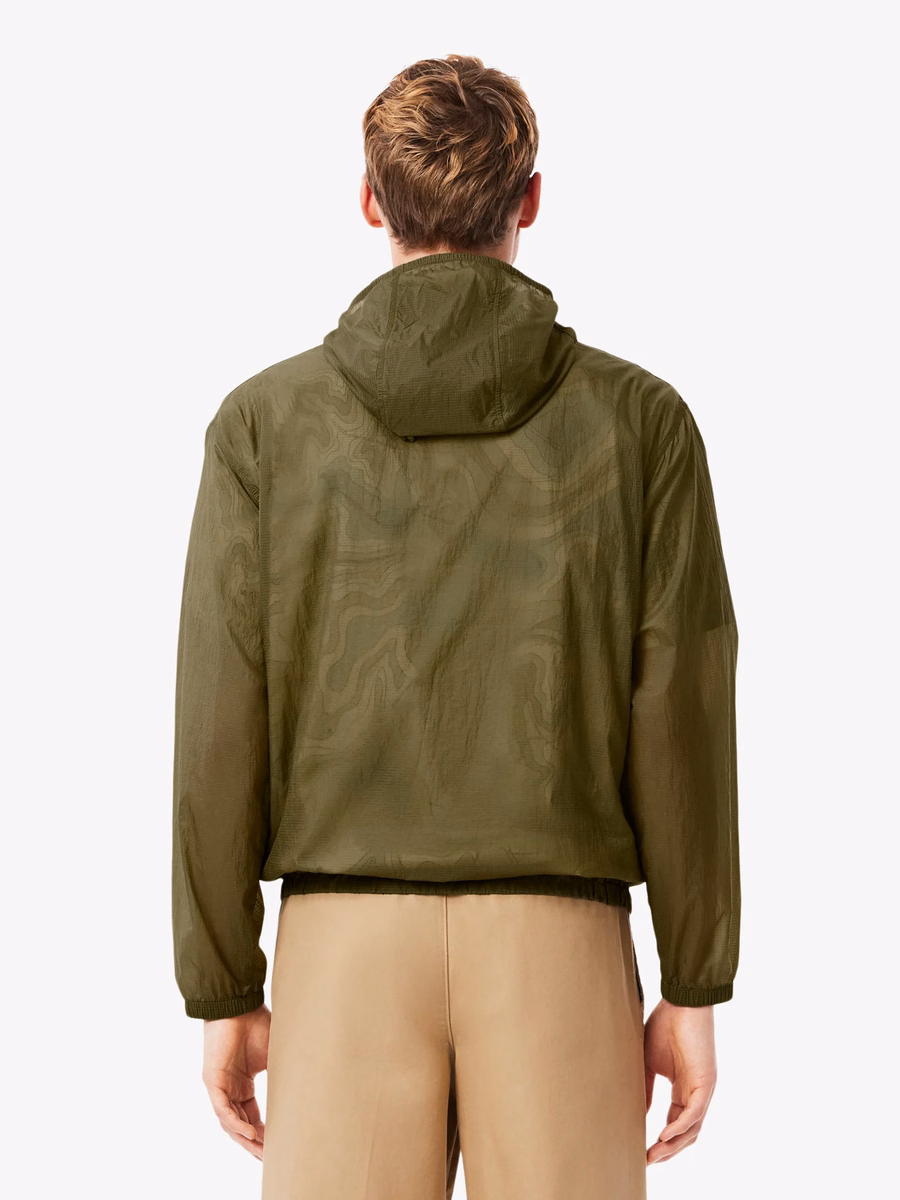 Giacca in nylon ripiegabile e impermeabile
