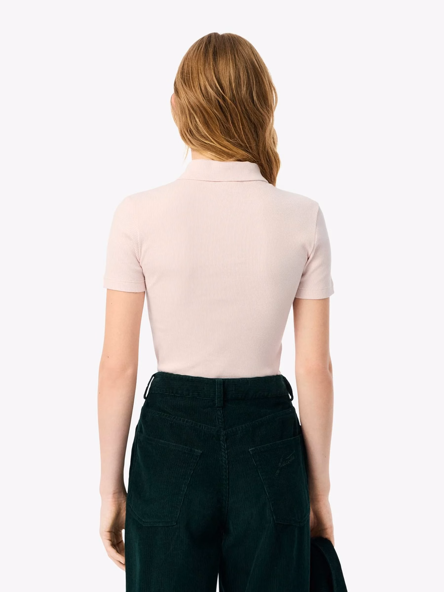 Maglietta Polo in Cotone Ribbattuto Slim Fit L.12.D