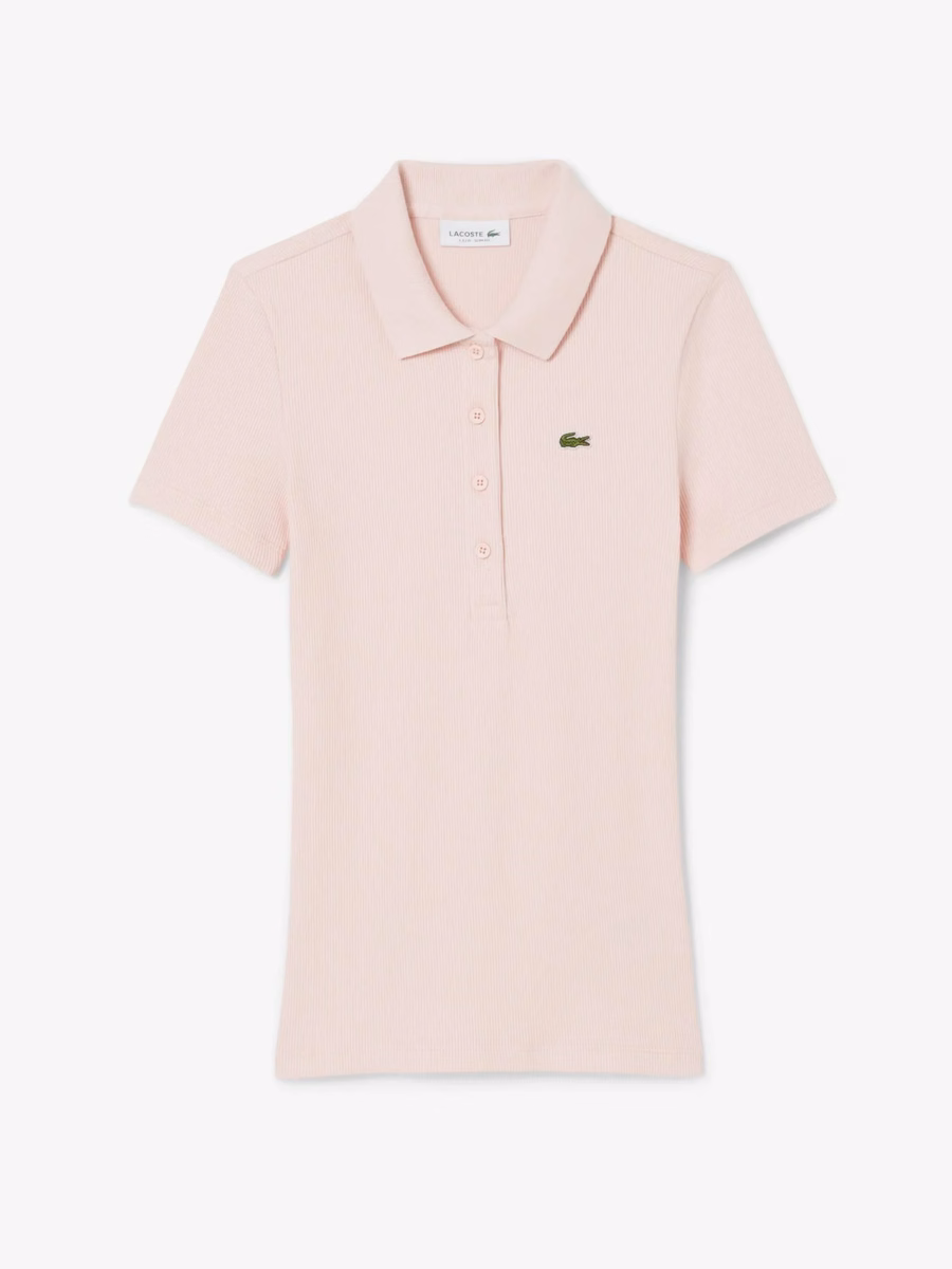 Maglietta Polo in Cotone Ribbattuto Slim Fit L.12.D
