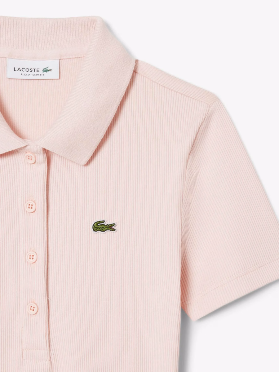 Maglietta Polo in Cotone Ribbattuto Slim Fit L.12.D