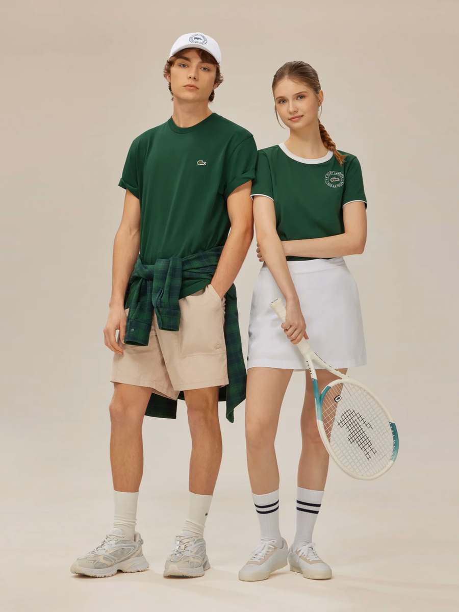 T-shirt in Cotone Le Club Lacoste Melbourne
