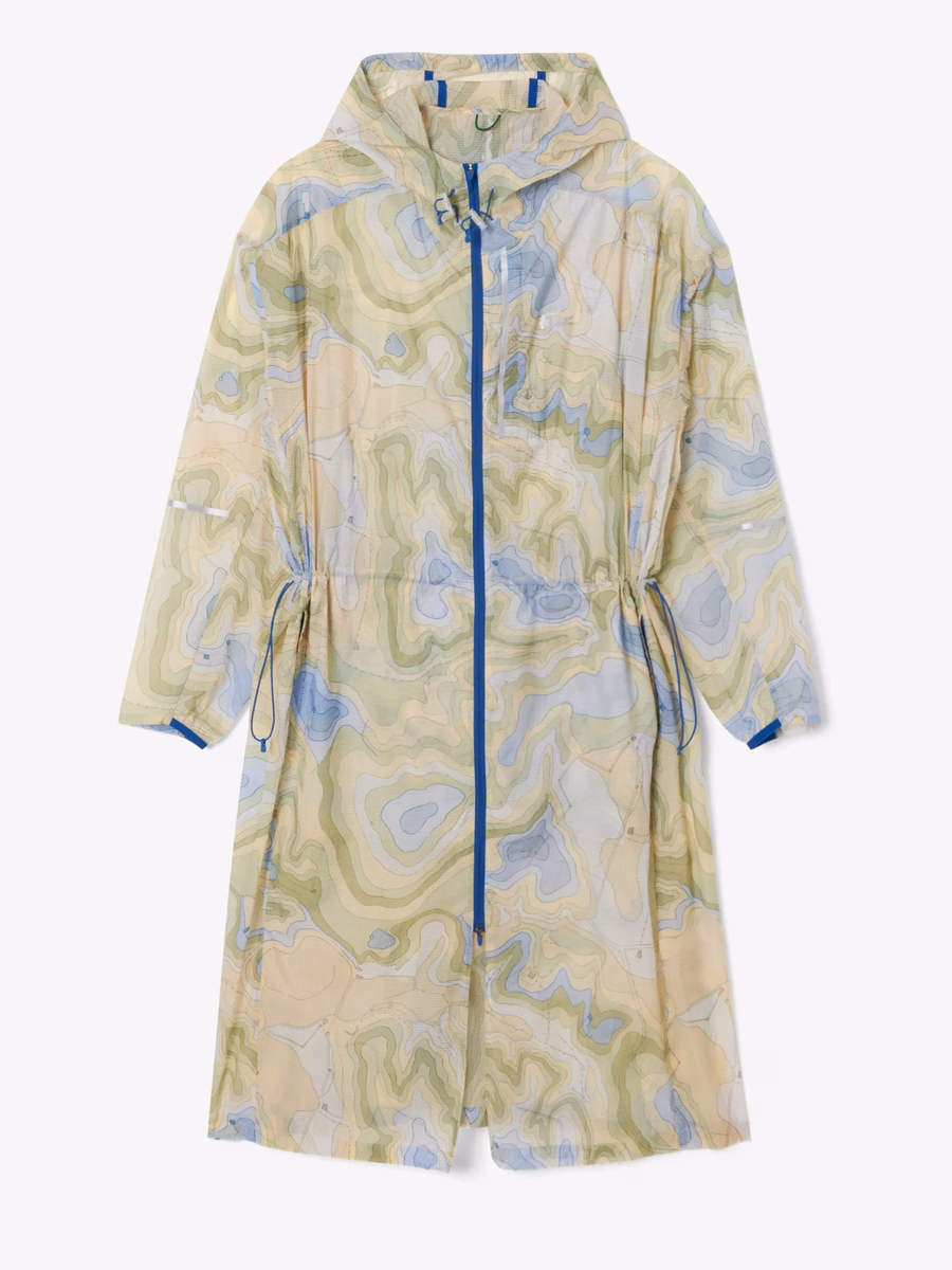 Parkas lungo oversized ripiegabile e idrorepellente