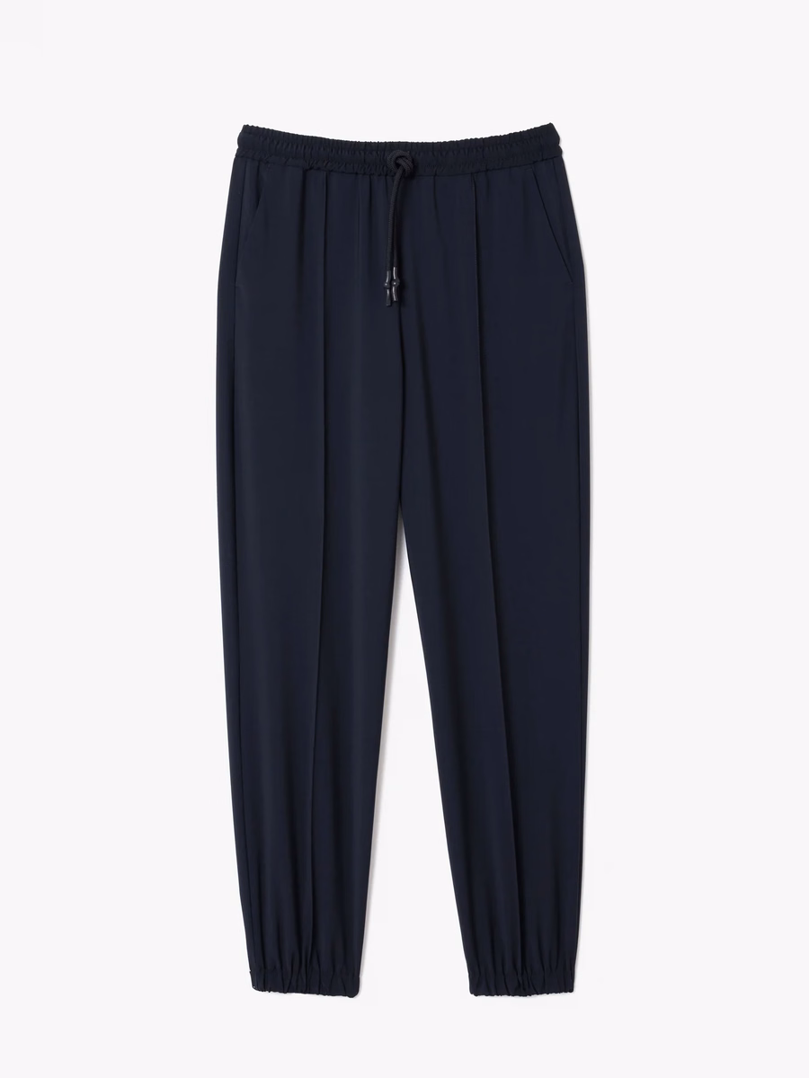 Pantaloni Sportivi Oversize in Misto Lana