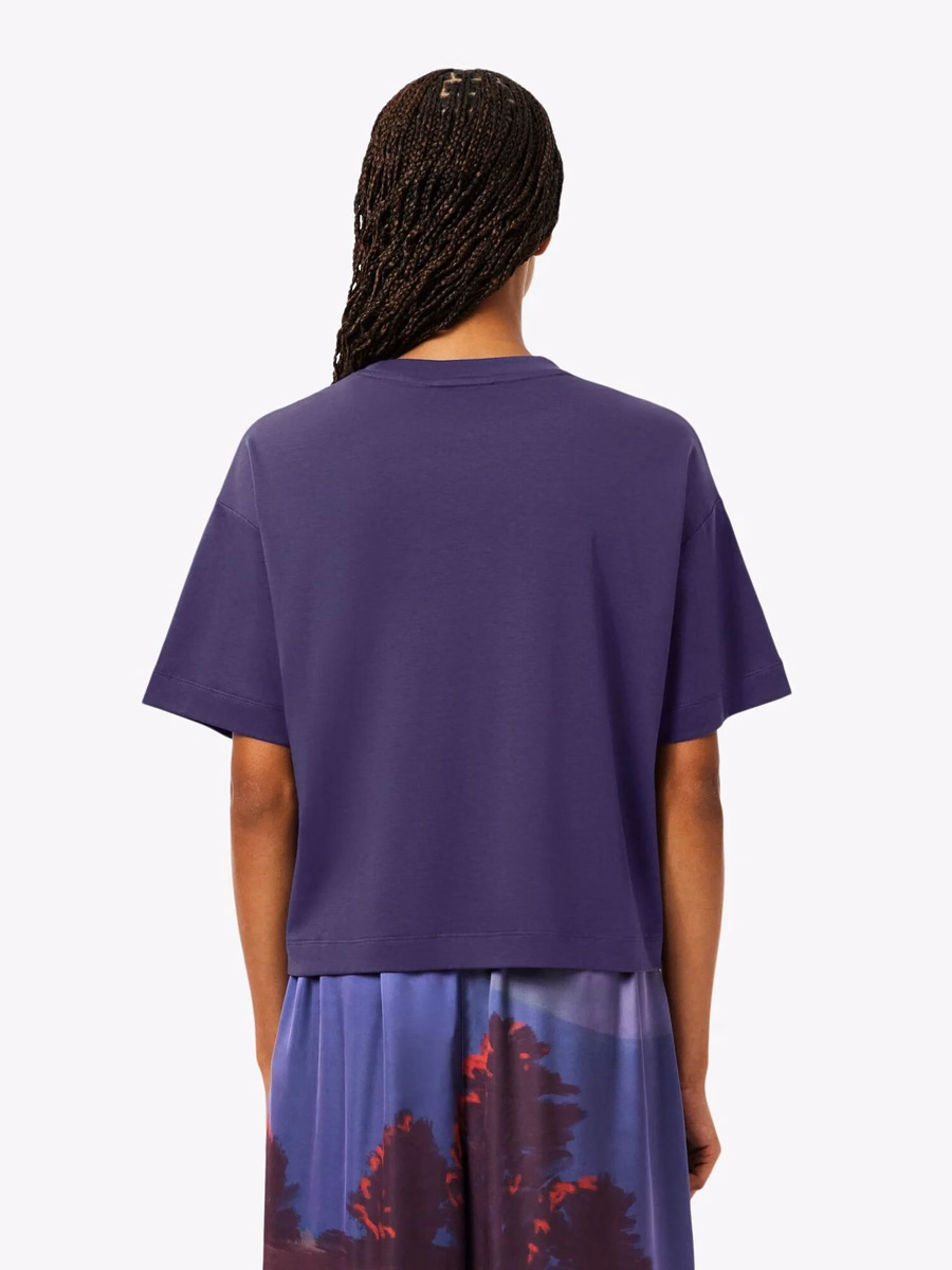 T-shirt Relaxed Fit con Coccodrillo Paesaggistico