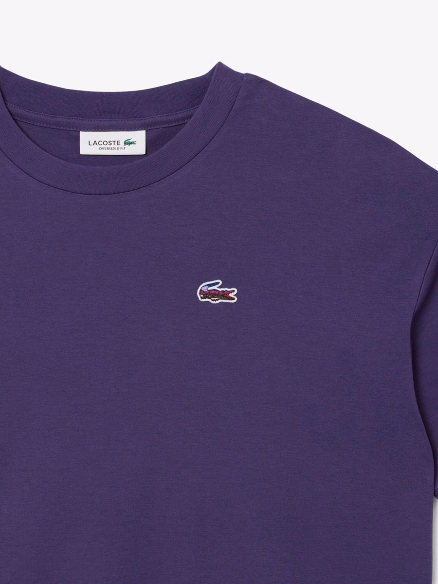 T-shirt Relaxed Fit con Coccodrillo Paesaggistico