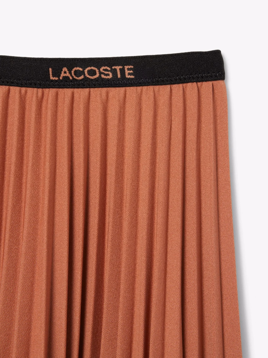 Long Pleated Elasticated Waist Skirt