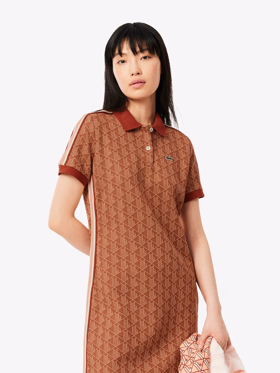 Abito Polo Jacquard Monogramma Slim Fit