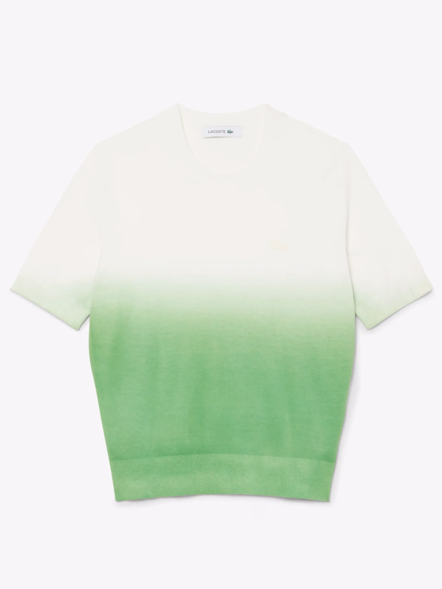 Maglione a maniche corte con effetto ombré