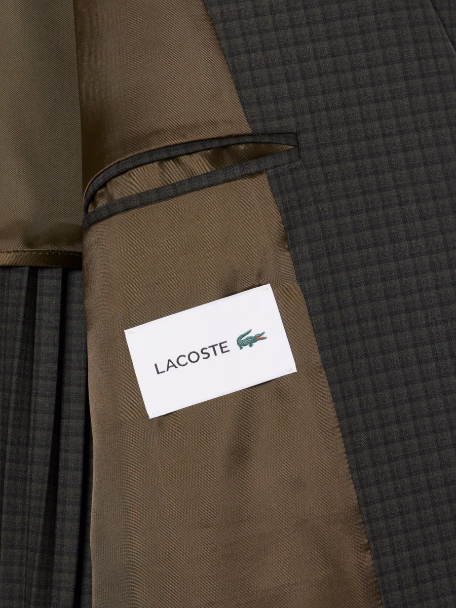 Blazer a Righe in Mistura di Lana