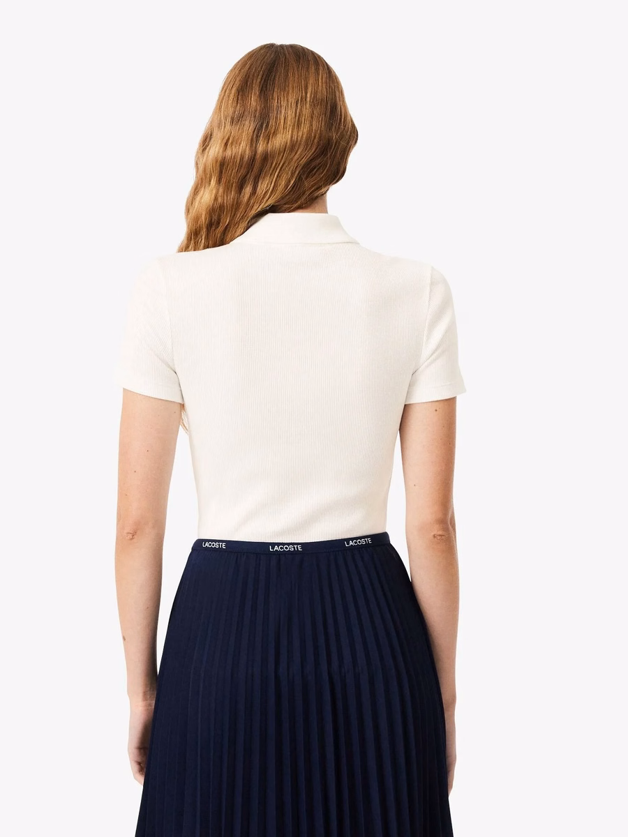 Maglietta Polo in Cotone Ribbattuto Slim Fit L.12.D