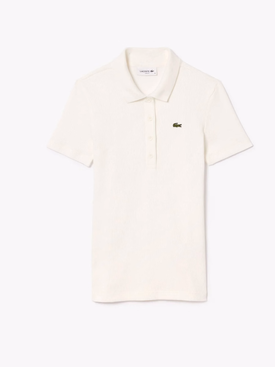 Maglietta Polo in Cotone Ribbattuto Slim Fit L.12.D