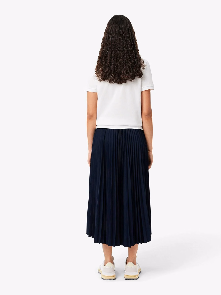 Long Pleated Elasticated Waist Skirt