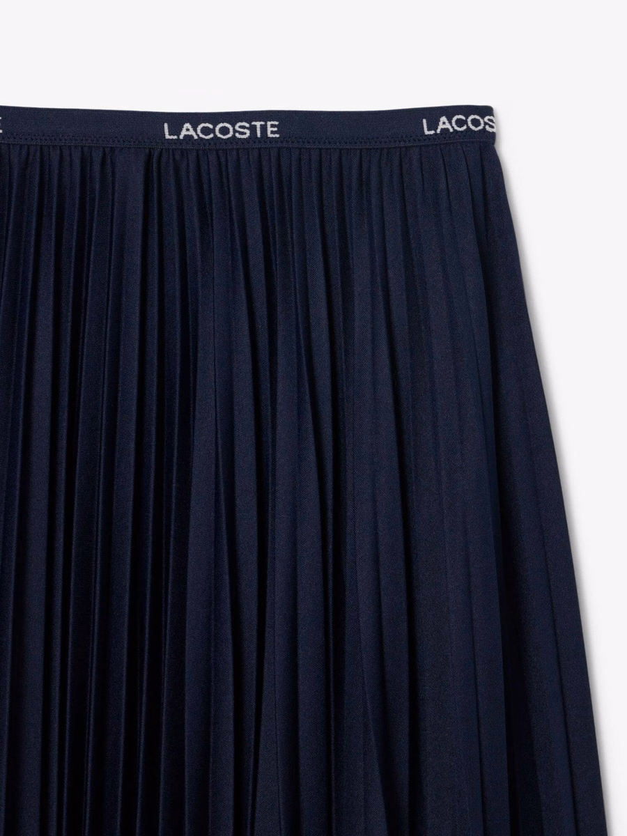 Long Pleated Elasticated Waist Skirt