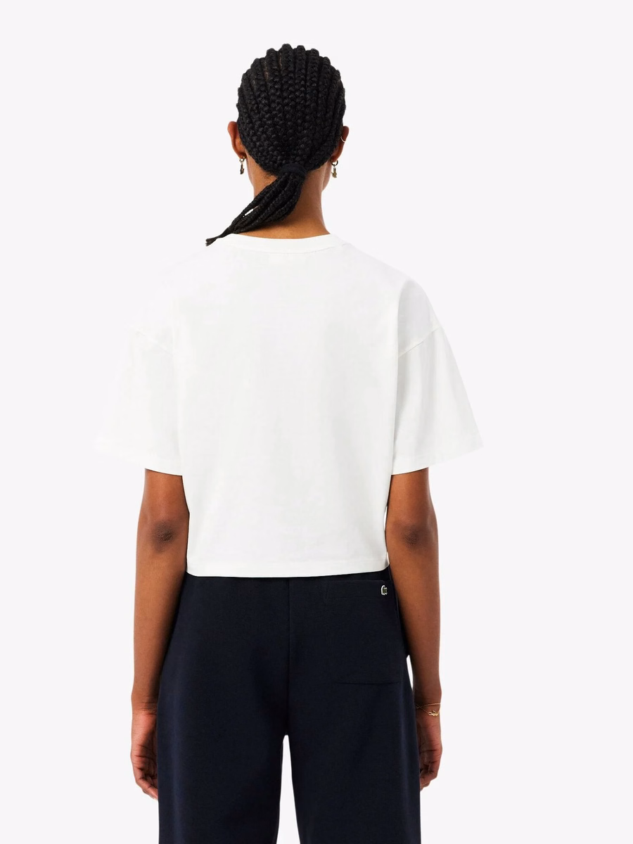 T-shirt in Jersey di Cotone Casual