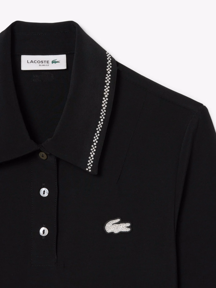 L.12.D Slim Fit Diamanté Pop Polo Shirt