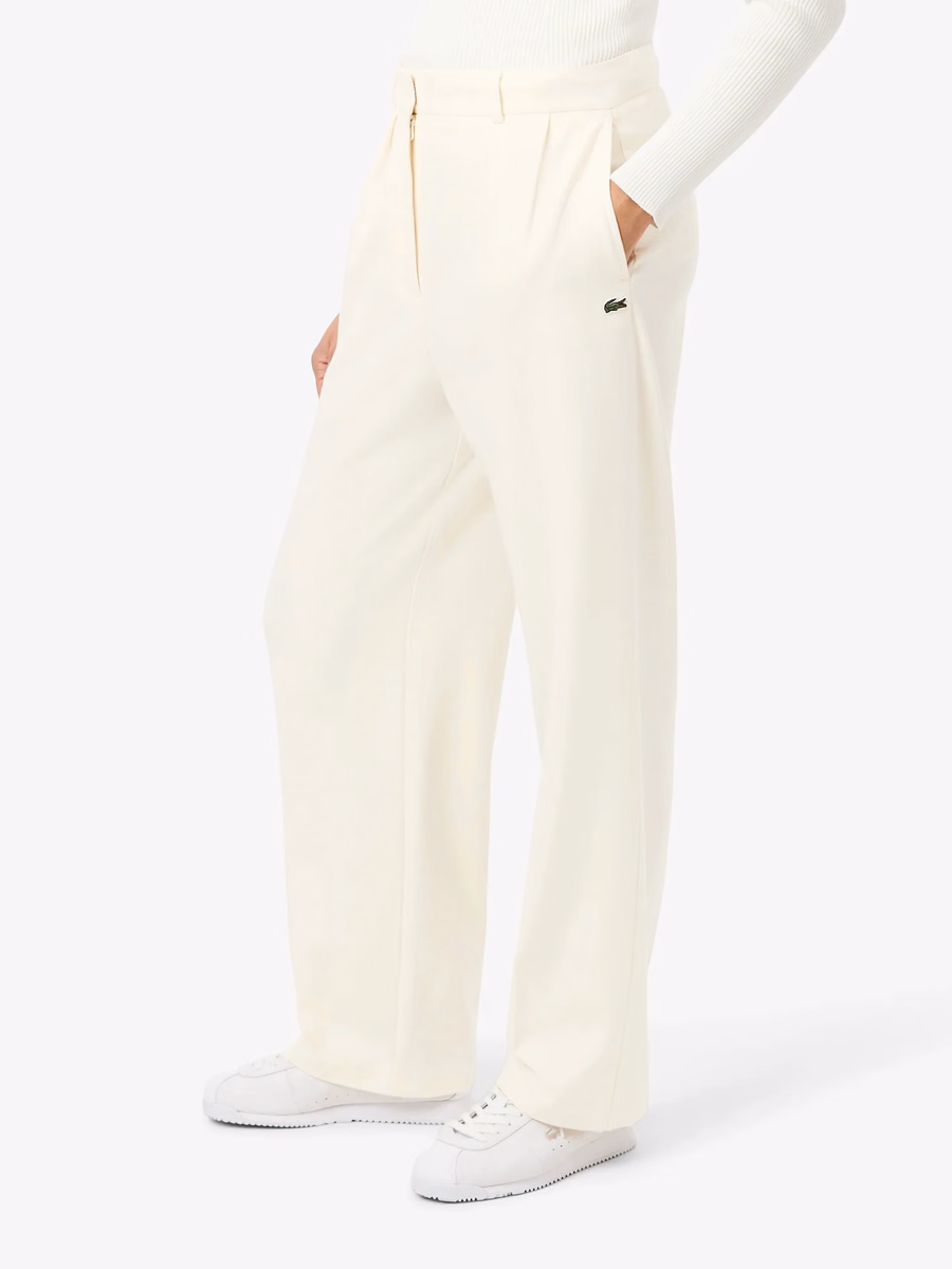 Pantaloni in Flanella Plissettati Oversize