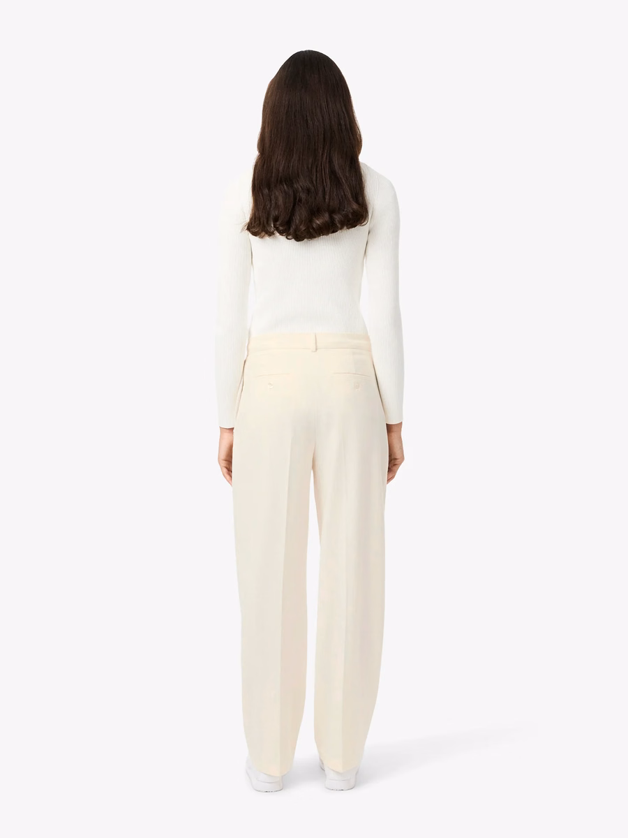Pantaloni in Flanella Plissettati Oversize