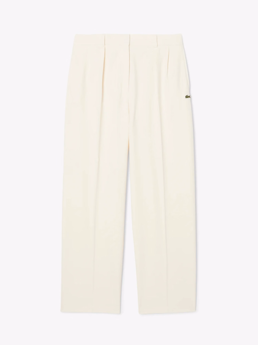 Pantaloni in Flanella Plissettati Oversize