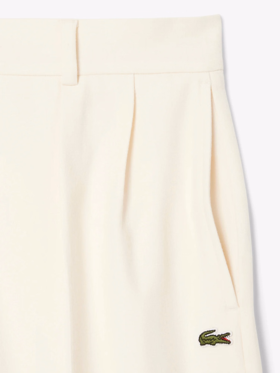 Pantaloni in Flanella Plissettati Oversize