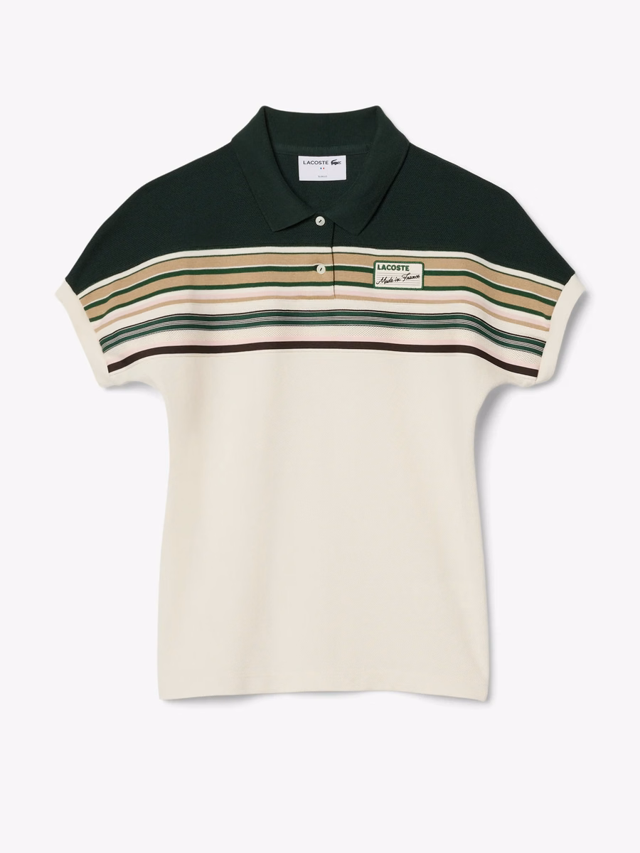 Maglietta Polo Slim Fit a Righe Made in France