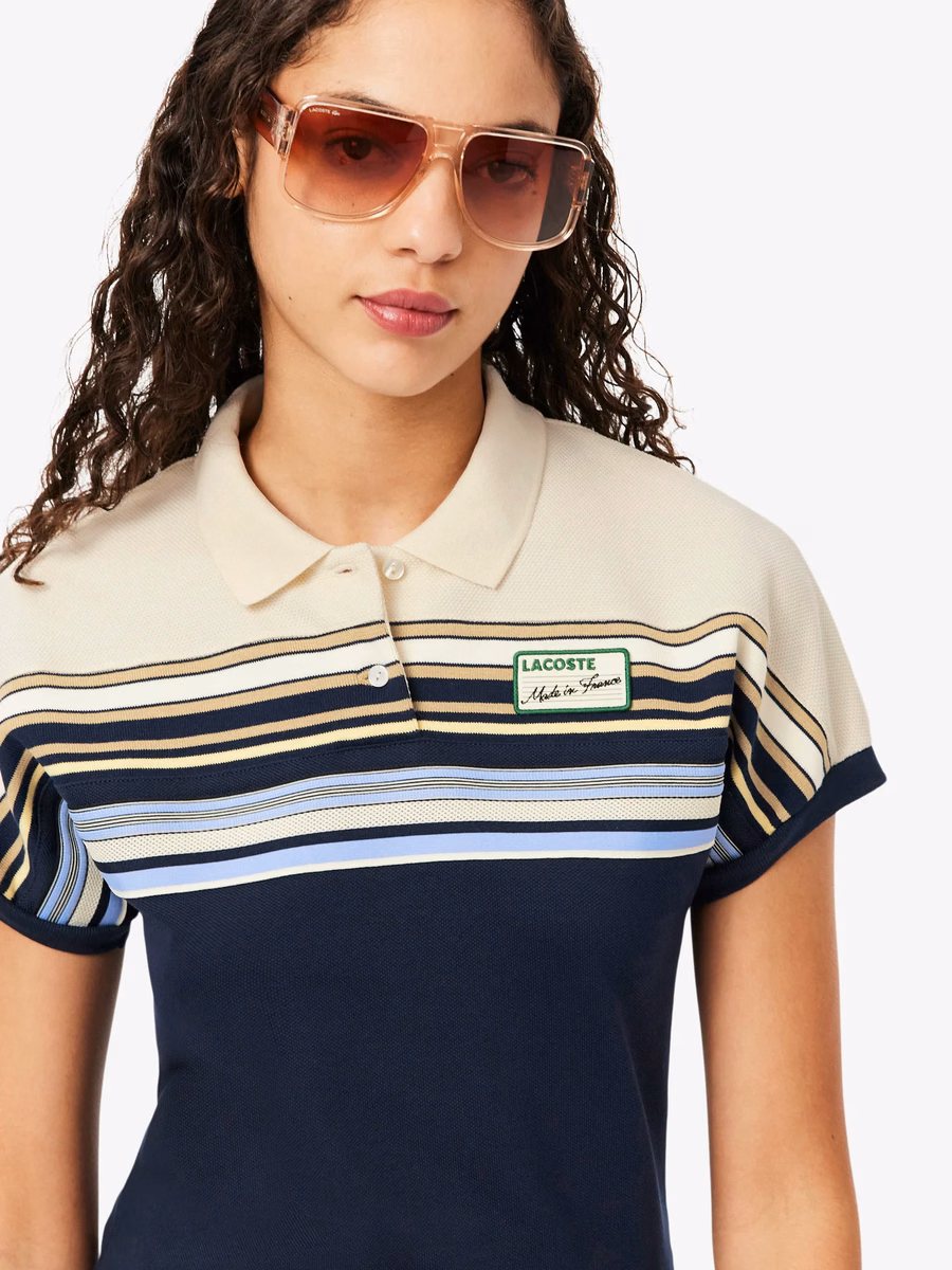 Maglietta Polo Slim Fit a Righe Made in France