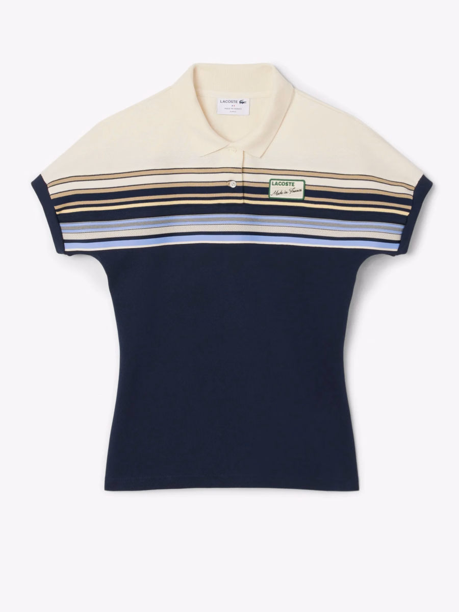 Maglietta Polo Slim Fit a Righe Made in France
