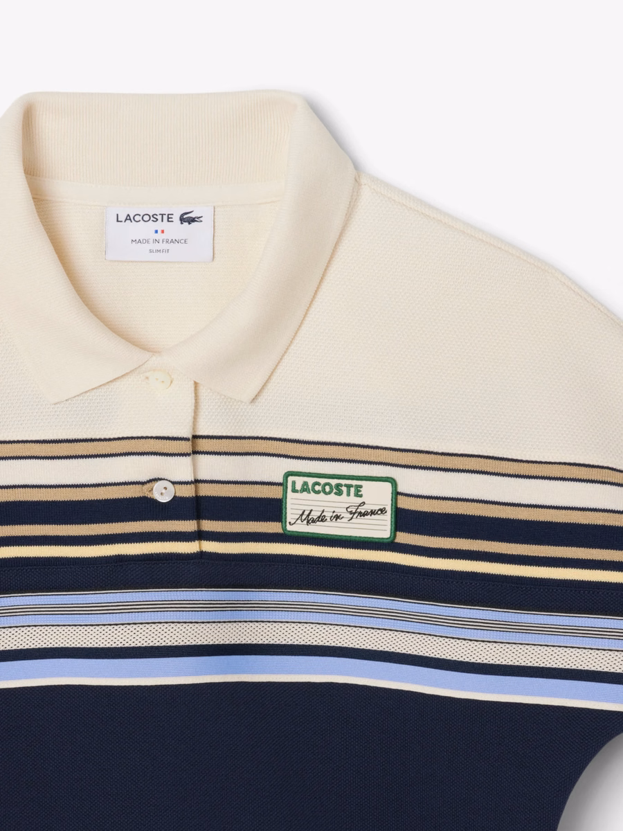Maglietta Polo Slim Fit a Righe Made in France