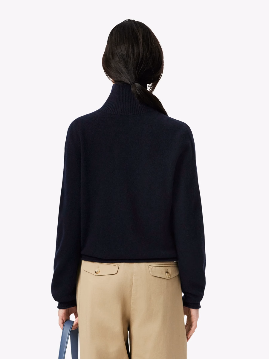Maglione in Lana con Collo Alto