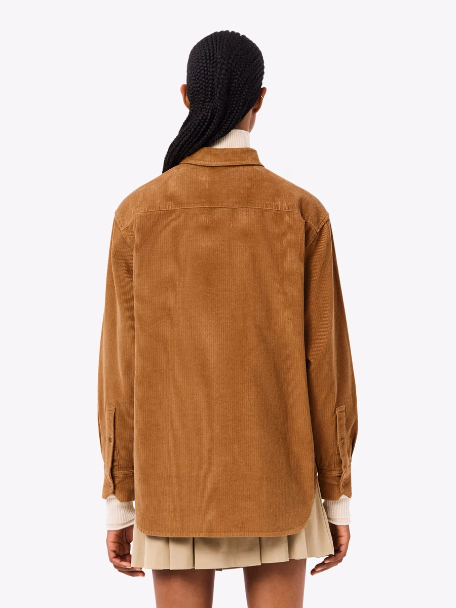 Camicia oversize in corduroy