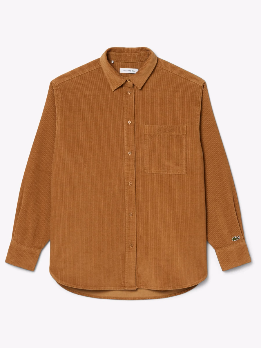 Camicia oversize in corduroy