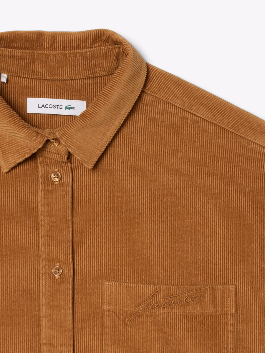 Camicia oversize in corduroy