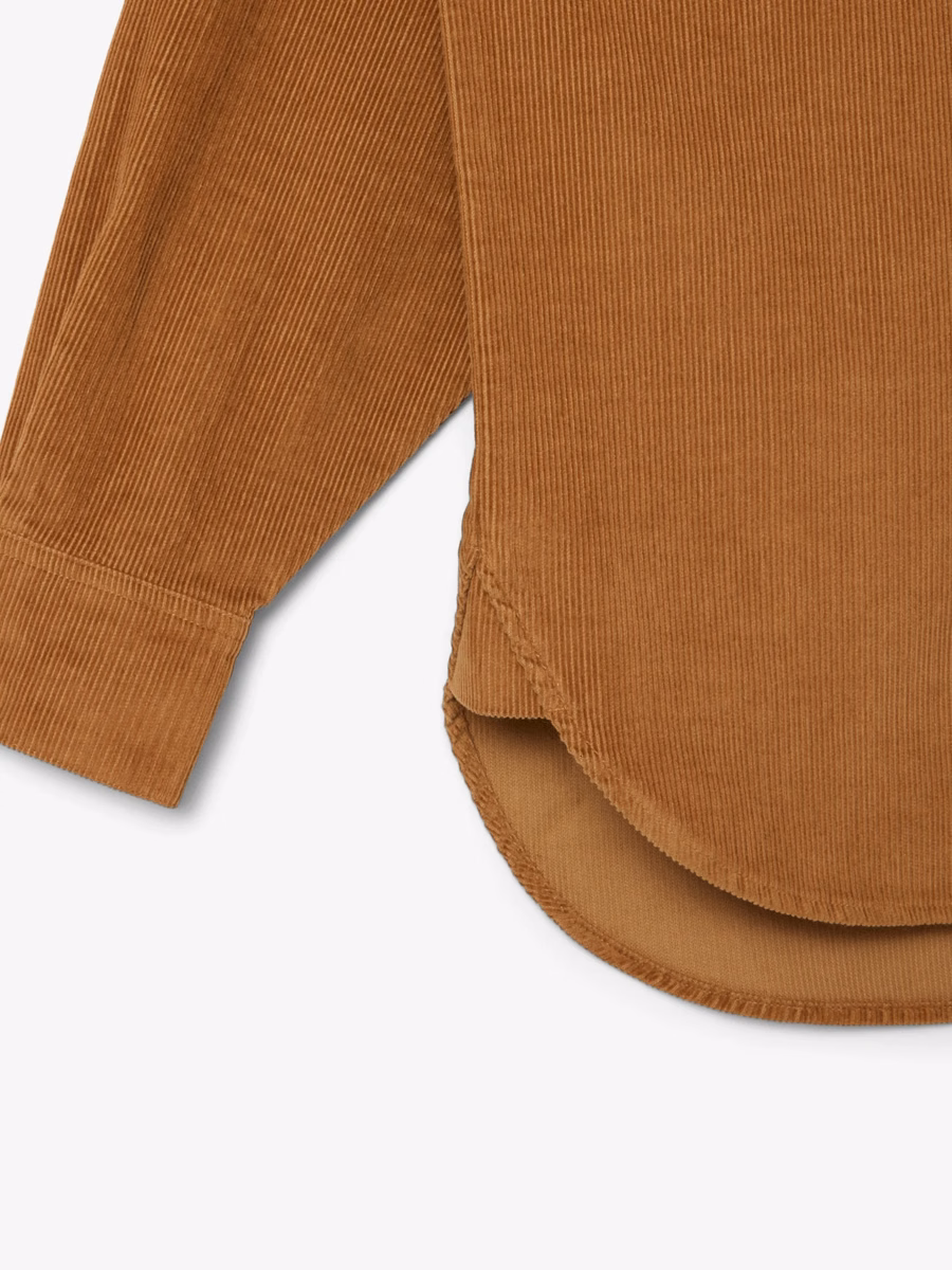 Camicia oversize in corduroy