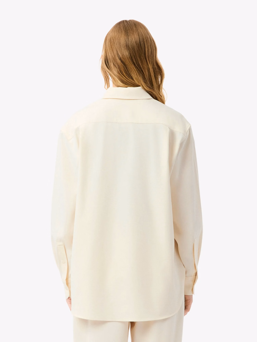 Camicia in Flanella Stile Polo Oversize