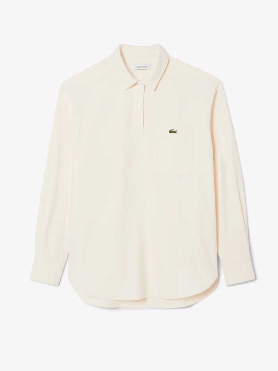 Camicia in Flanella Stile Polo Oversize