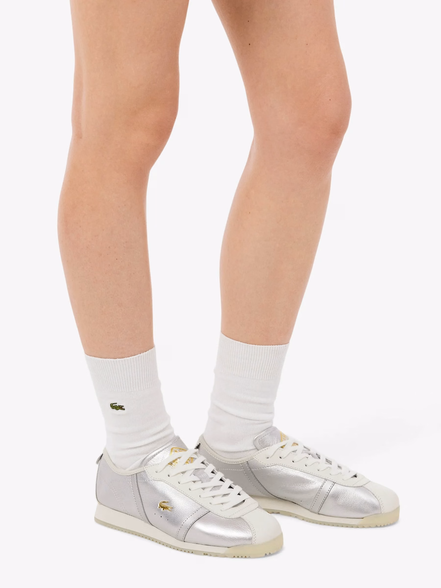 Scarpe da ginnastica in pelle bassa da donna