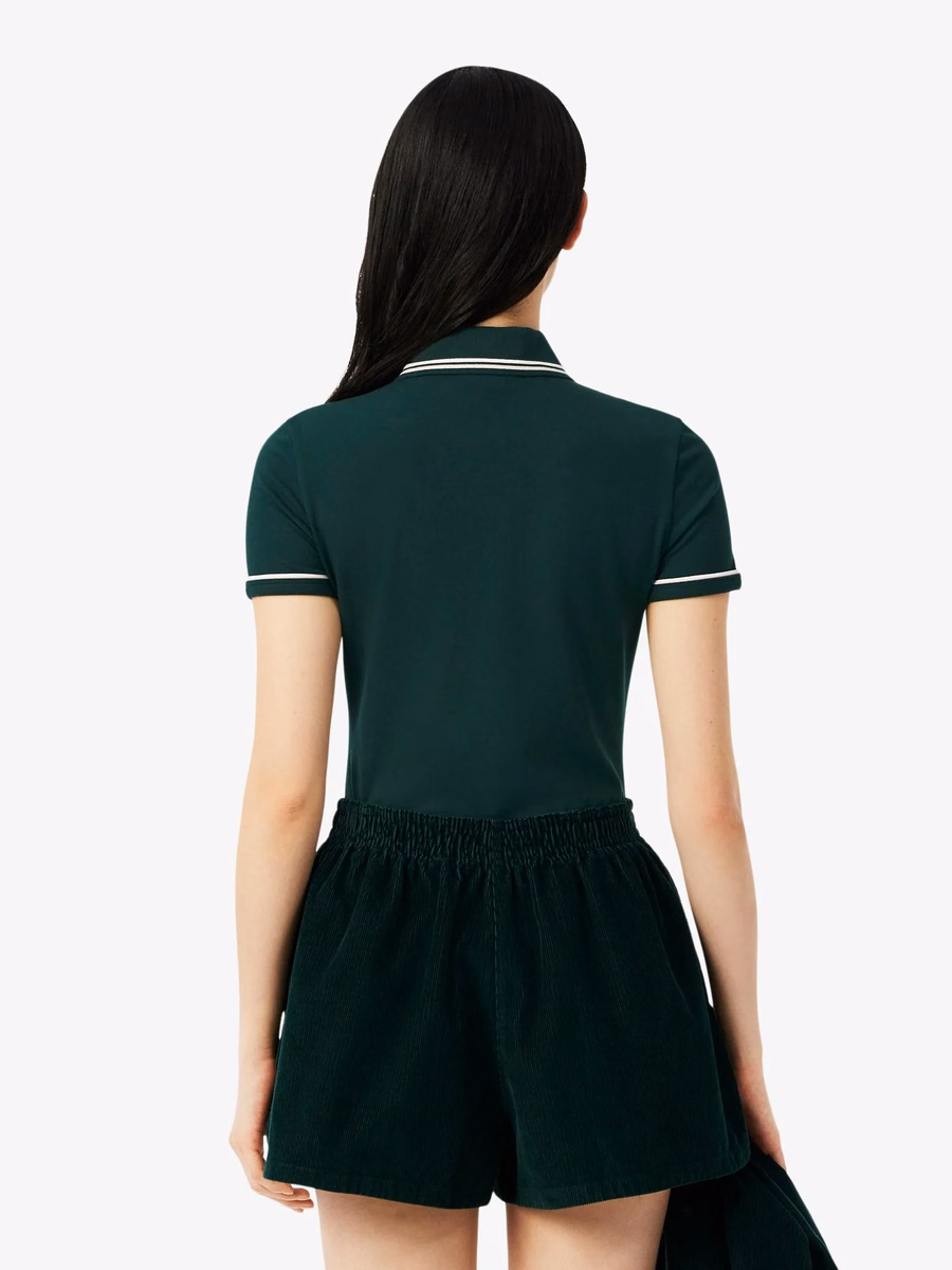 Maglietta Polo Slim Fit L.12.D con Dettagli a Righe