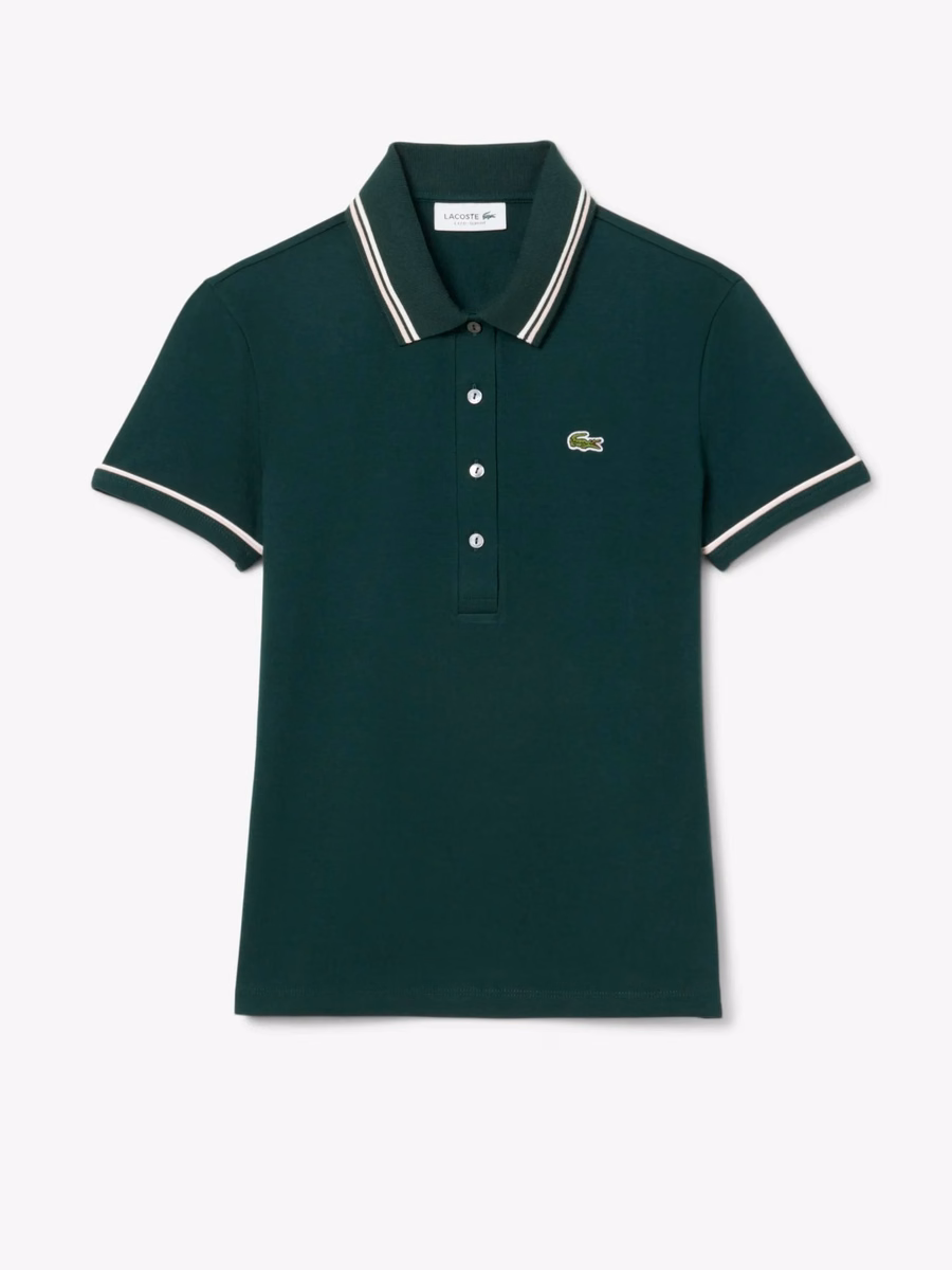 Maglietta Polo Slim Fit L.12.D con Dettagli a Righe