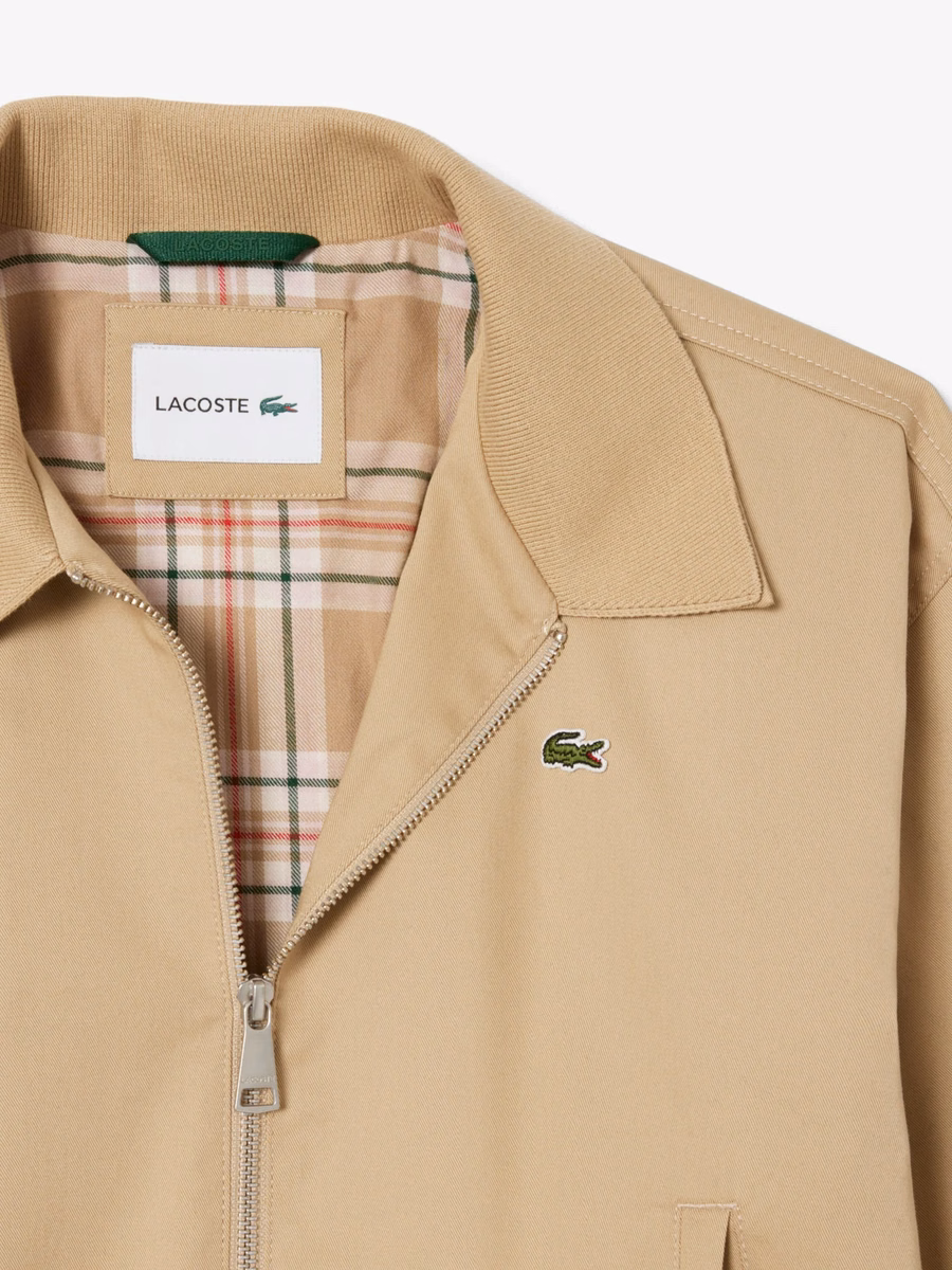 Giacca in gabardine stretch con colletto doppio