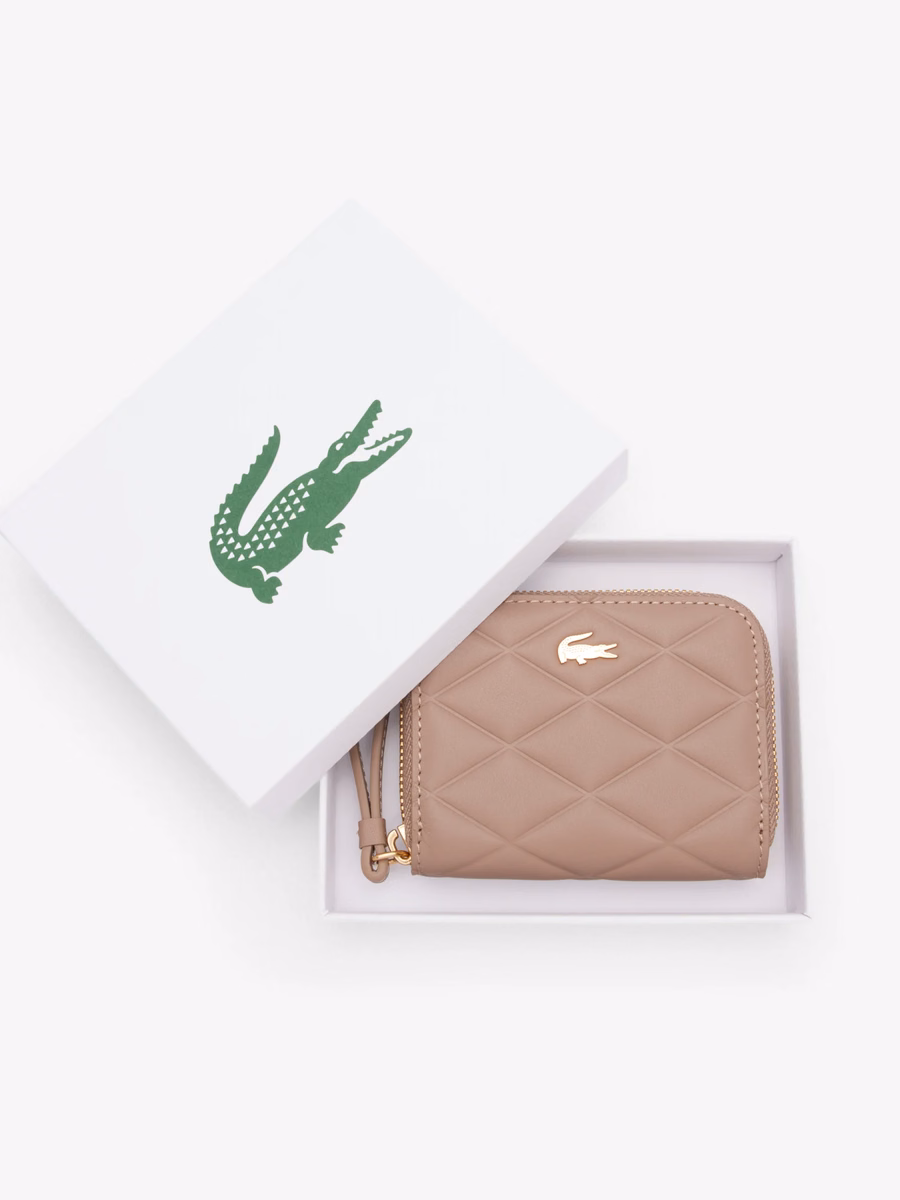Piccola borsa portamonete in pelle Crocodelle