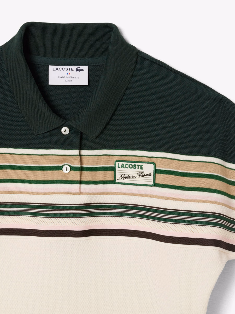 Maglietta Polo Slim Fit a Righe Made in France
