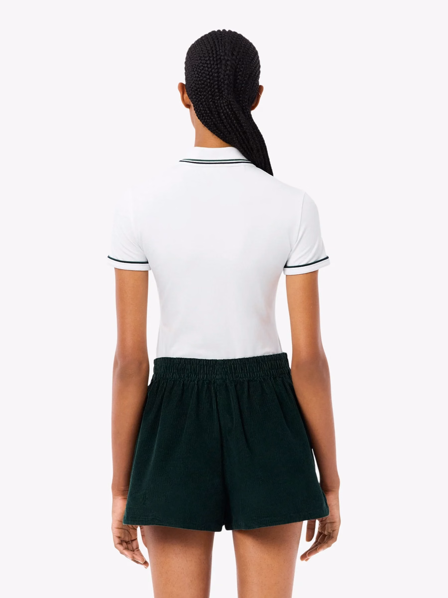 Maglietta Polo Slim Fit L.12.D con Dettagli a Righe