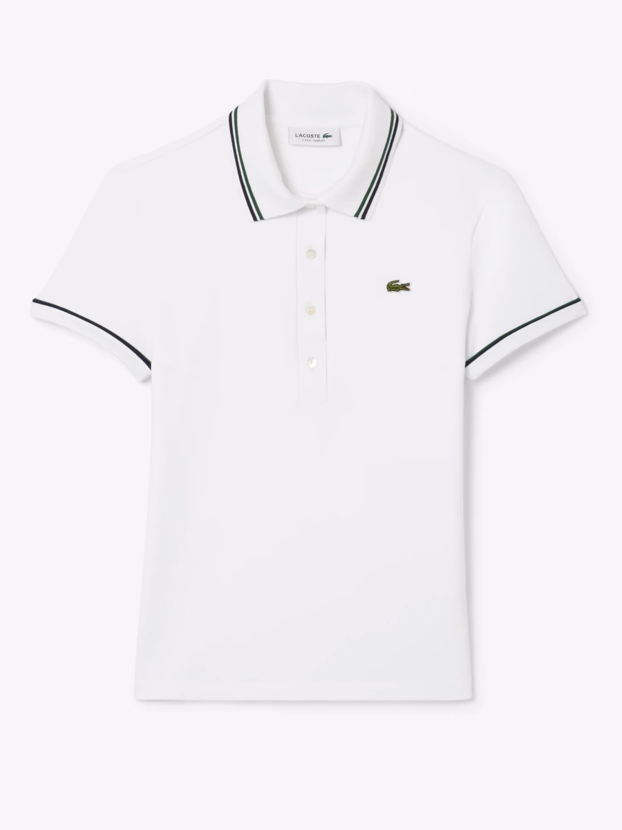 Maglietta Polo Slim Fit L.12.D con Dettagli a Righe