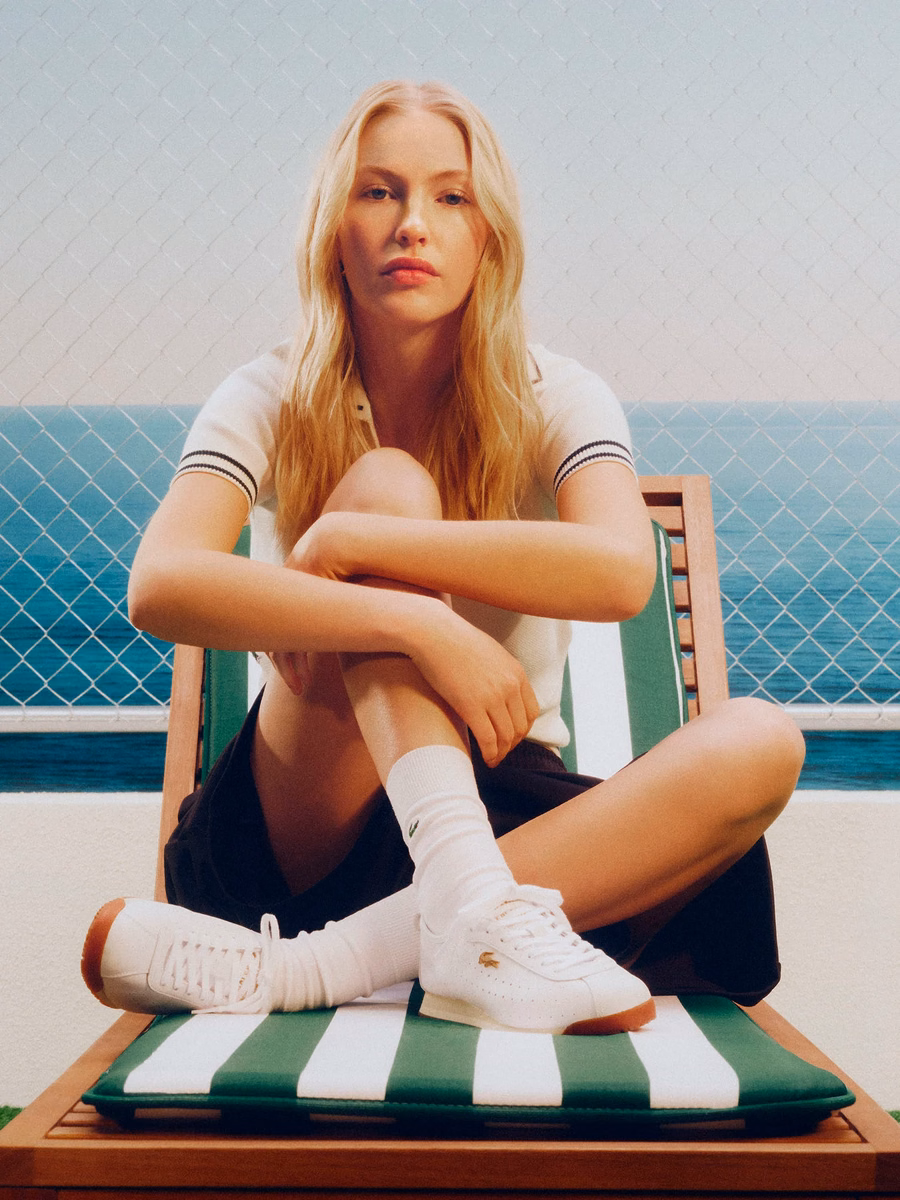 Scarpe da ginnastica in pelle bassa da donna